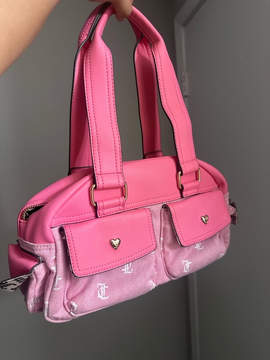 Juicy Couture Handbags - Juicy Couture Pink Two-Tone Heart Accent Shoulder Bag and wallet